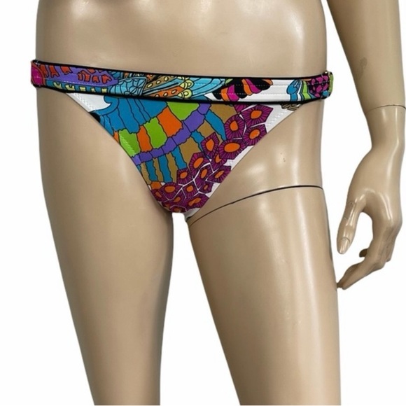 Trina Turk Women's Palm Sola Buckle Bikini Bottom 2 - Picture 1 of 8